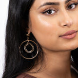 Melli Mello Coin in hoop Earring Gold coated