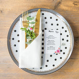 Melli Mello Nora dots Dinner Plate white dots ⌀27cm 