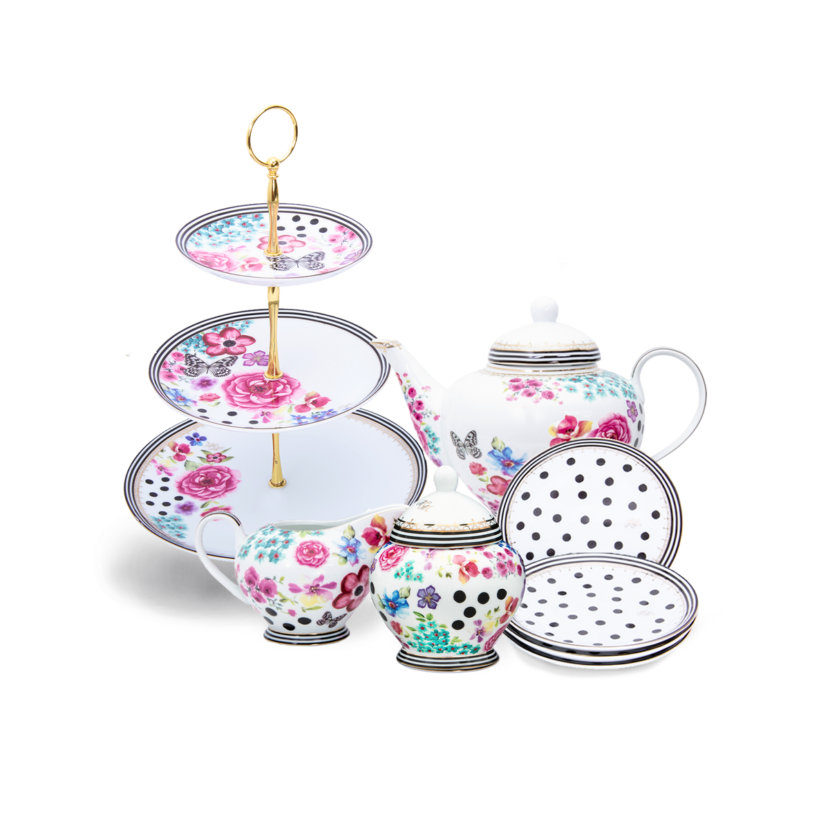 Melli Mello High tea set white 