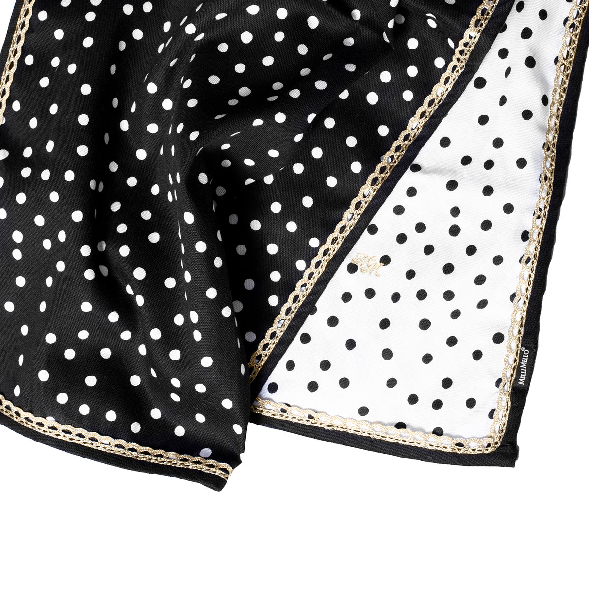 Melli Mello Nora dots 2pcs. kitchen towels black-white 2p.