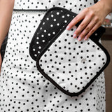 Melli Mello Nora dots Potholders black-white dots 2p.