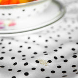 Melli Mello Nora dots white Table runner black-white dots