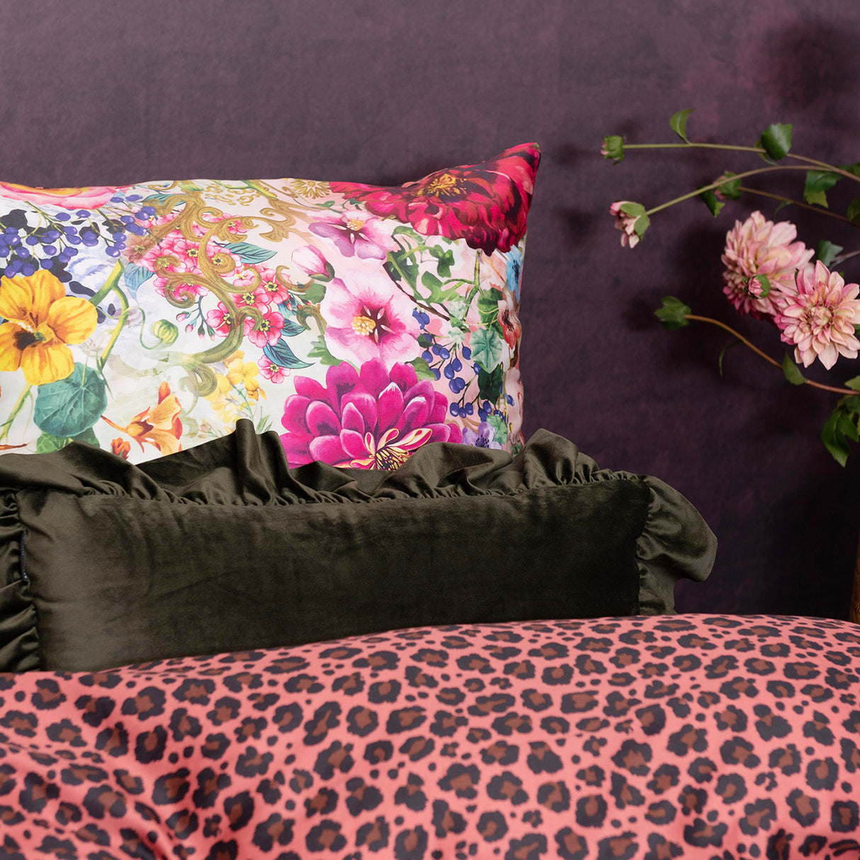 Melli Mello Floral attraction duvet cover pink